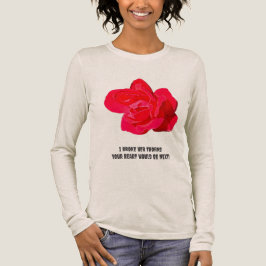 De Witte Pantser Roos Lange Mouwen T-shirt