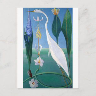 De Witte Reiger door Joseph Stella Briefkaart