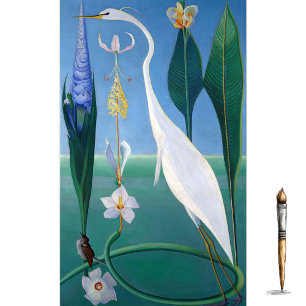 De Witte Reiger door Joseph Stella Tissuepapier