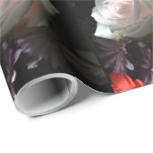 De witte roos - cadeaupapier (Rol Hoek)