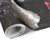 De witte roos - cadeaupapier (Rol Hoek)