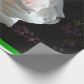 De witte roos - cadeaupapier (Hoek)