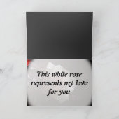 De witte roos - kaart (Binnen)