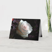 De witte roos - kaart (Voorkant)