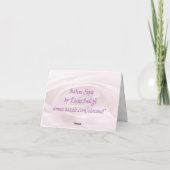 De witte Rozen danken u Huwelijk Bedankkaart (Achterkant)