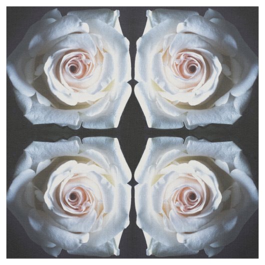 De witte rozenstof stof (Swatch)