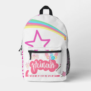 De witte rugzak van Princess Rainbow Star Kinderen