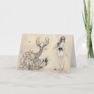 De witte Slang - Wenskaart Kaart