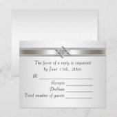 De witte ster van David RSVP (Voorkant / Achterkant)