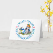 De witte Stormlopen van het Konijn door Alice in Kaart (Gele Bloem)