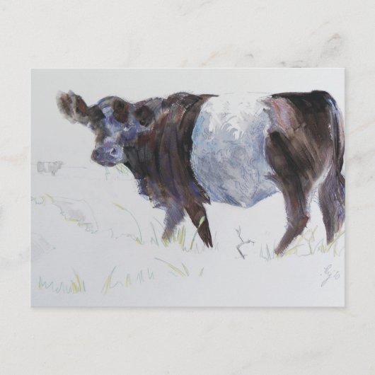 De witte streep briefkaart (Voorkant)