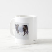 De witte streep koffiemok (Voorkant links)