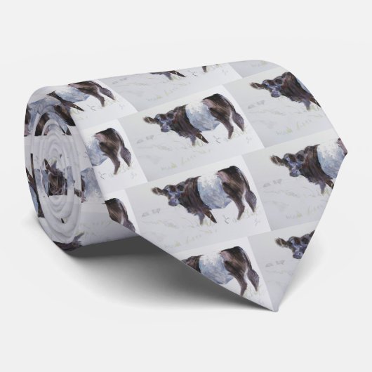 De witte streep stropdas (Opgerold)