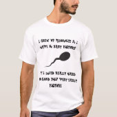 De witte T-shirt van het Baby van de gespleten ops (Voorkant)