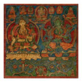 De witte Tara en de groene Tara Perfect Poster (Voorkant)