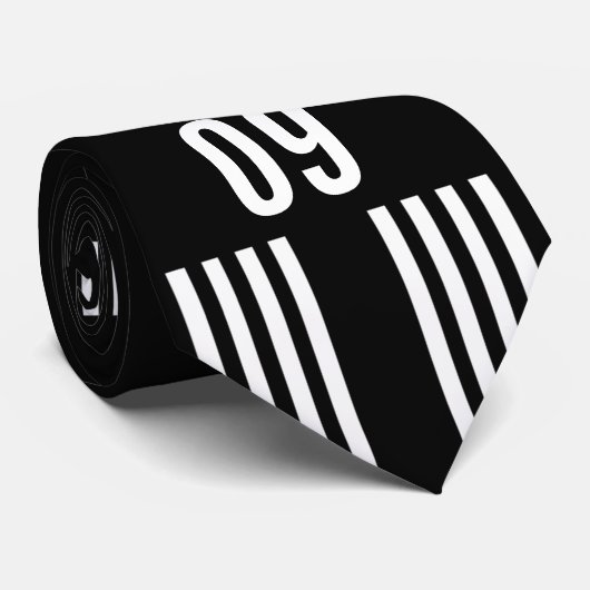 De Witte Tekst van het Stropdas van de baan (Opgerold)