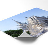 De witte tempel poster (Hoek)
