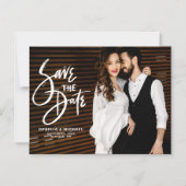 De witte Typografie van het Manuscript van de Bors Magnetische Uitnodiging (Voorkant)