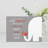 De witte Uitnodiging van de Uitwisseling van de Gi (Staand voorkant)