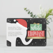 De witte Uitnodiging van de Uitwisseling van de Gi (Staand voorkant)