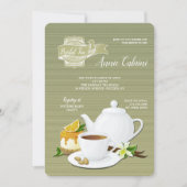 De witte Uitnodiging van het Theestel (Voorkant)