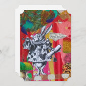 De witte Vlakke Kaart van de Valentijnsdag van de (Voorkant / Achterkant)