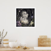 De Witte Vlam Bewakers Geest Kunst Poster (Keuken)