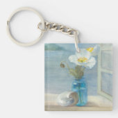 De witte Vloer die het Zee overzien Sleutelhanger (Voorkant)