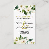 De Witte Vloer van de waterverf sparen de Datum Informatiekaartje (Voorkant)