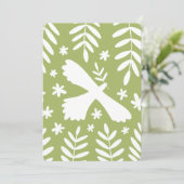 De witte vogel kaart (Staand voorkant)