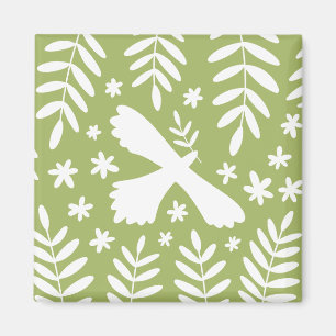 De witte vogel magneet