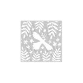 De witte vogel rubberstempel (Afrduk)