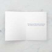 De witte Vogels Gelukkige Pasen van Chickadee van Feestdagen Kaart (Binnen)