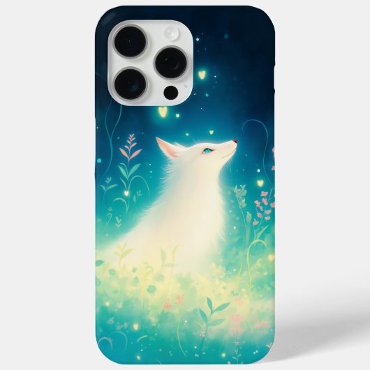 De witte vos betoverde blik Case-Mate iPhone case (Achterkant)
