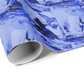 De witte walvis Herman Melville Whaler Graphic Cadeaupapier (Rol Hoek)