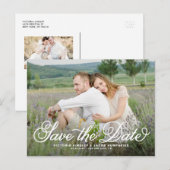 De witte Witte Foto van het Synthetisch Manuscript Briefkaart (Voorkant / Achterkant)