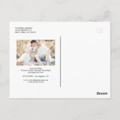 De witte Witte Foto van het Synthetisch Manuscript Briefkaart (Achterkant)