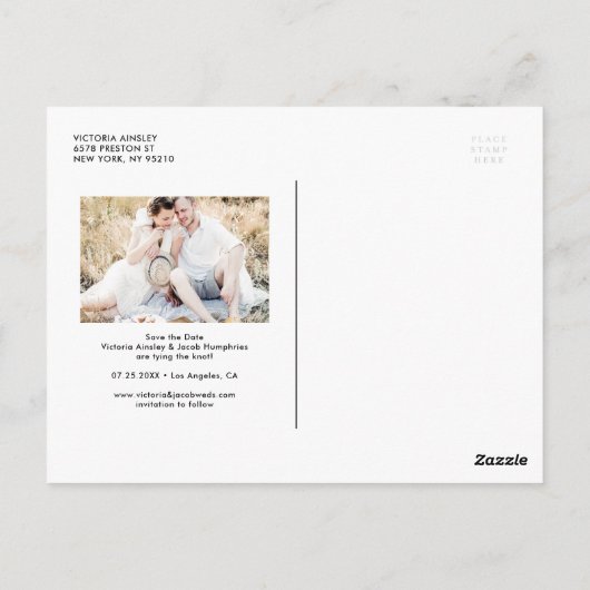 De witte Witte Foto van het Synthetisch Manuscript Briefkaart (Achterkant)