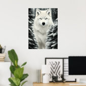 De witte wolf poster (Thuiskantoor)