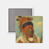 De witte wolk, hoofd van de Iowas Magneet (Voorkant / Achterkant)