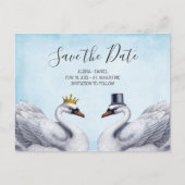 De witte Zwand sparen de Datum Aankondigingskaart (Voorkant)