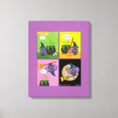 De wizard Apprentice - Comic reinigen Canvas Afdruk (Voorkant)