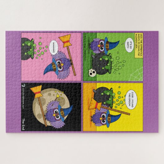 De wizard Apprentice - Comic reinigen Legpuzzel (Horizontaal)