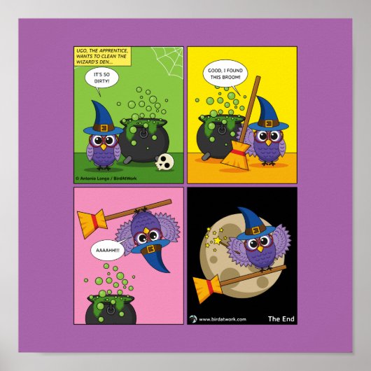 De wizard Apprentice - Comic reinigen Poster (Voorkant)