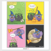 De wizard Apprentice - Comic reinigen Sticker (Vel)
