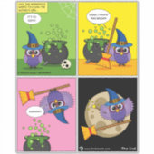 De wizard Apprentice - Comic reinigen Sticker (Voorkant)