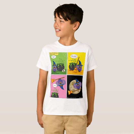 De wizard Apprentice - Comic reinigen T-shirt (Voorkant volledig)