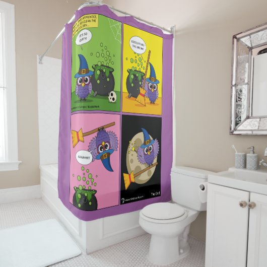 De wizard Apprentice - Schoonmaken Douchegordijn (In situ)