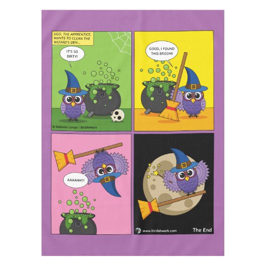 De wizard Apprentice - Schoonmaken Tafelkleed (Voorkant)