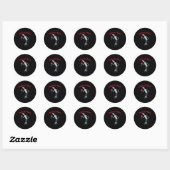 De Wizard Of Oz Tin Man Shirt-de Wizard Of Oz Sh Ronde Sticker (Vel)